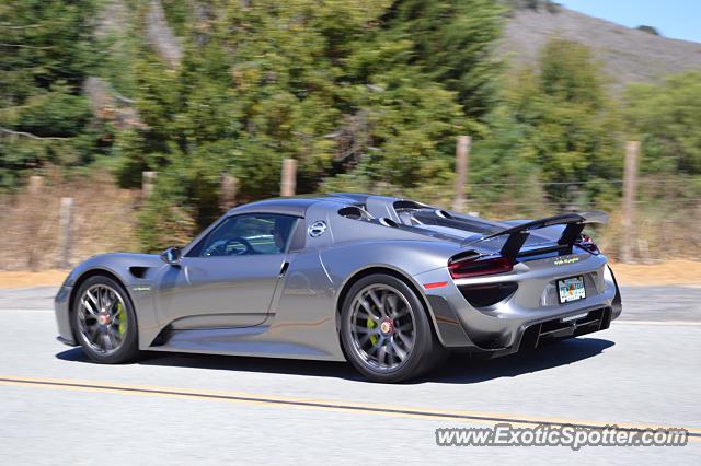 Porsche 918 Spyder spotted in Carmel, California