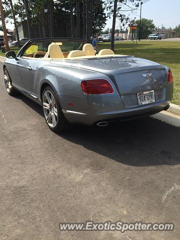Bentley Continental spotted in Minocqua, Wisconsin
