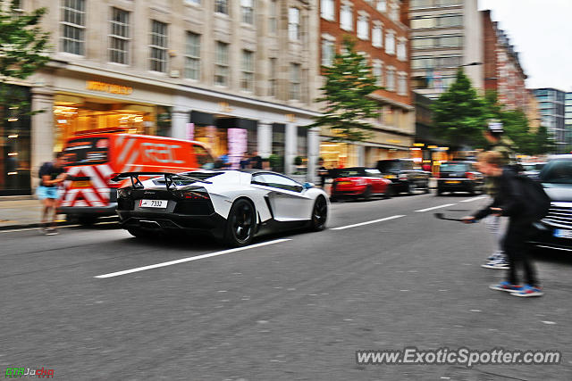 Lamborghini Aventador spotted in London, United Kingdom