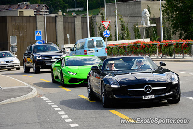 Mercedes SLS AMG spotted in Visp, Switzerland