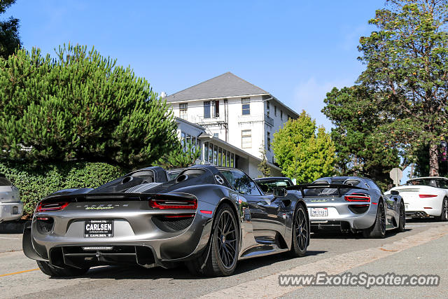 Porsche 918 Spyder spotted in Carmel, California