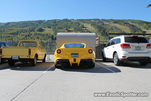 Ferrari F12 spotted in Vail, Colorado