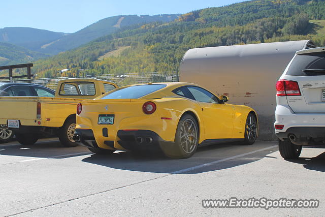 Ferrari F12 spotted in Vail, Colorado