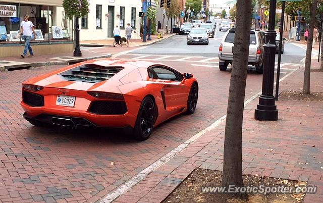 Lamborghini Aventador spotted in Annapolis, Maryland