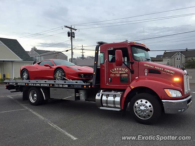 Ferrari 458 Italia spotted in Monmouth beach, New Jersey