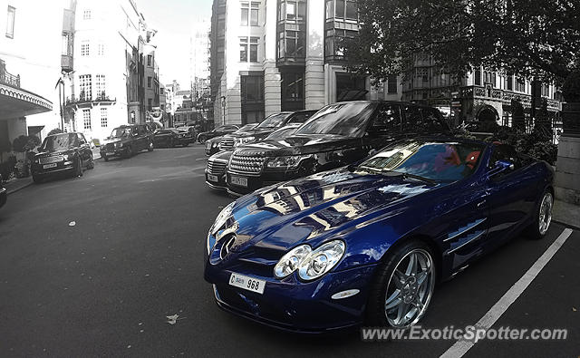 Mercedes SLR spotted in London, United Kingdom