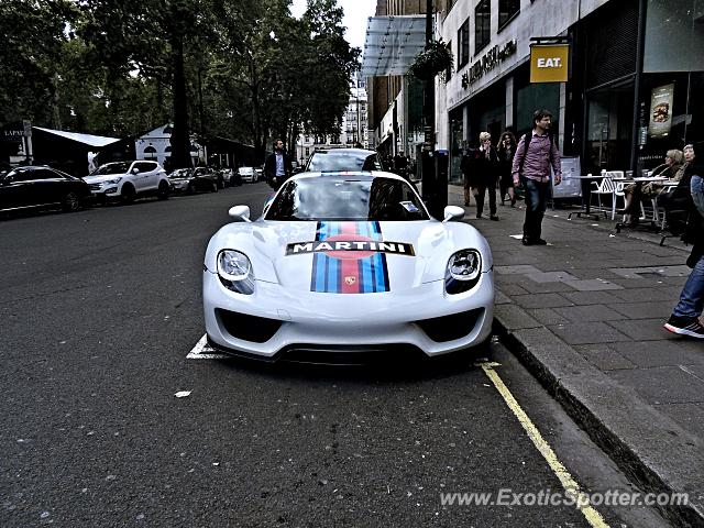 Porsche 918 Spyder spotted in London, United Kingdom