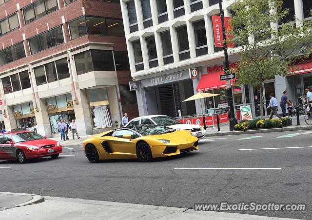 Lamborghini Aventador spotted in Washington, D.C., Washington