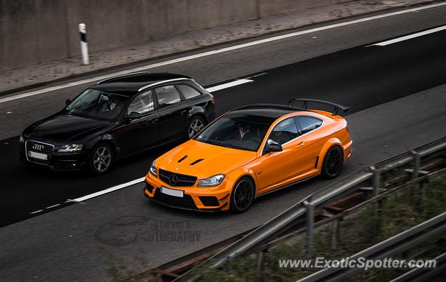 Mercedes C63 AMG Black Series spotted in A81, Germany