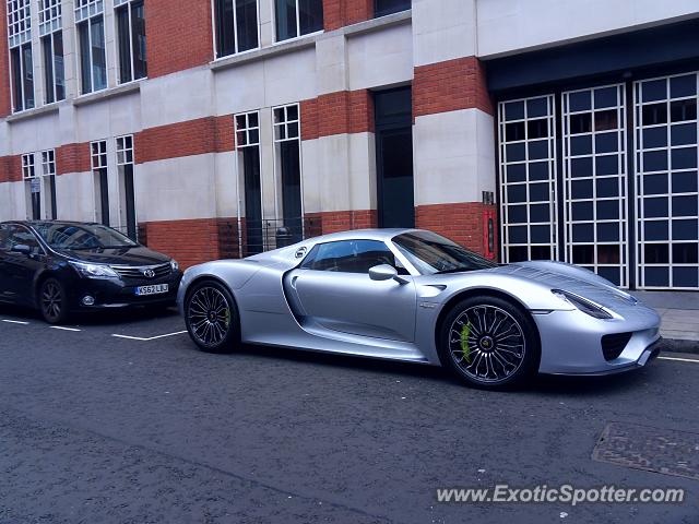 Porsche 918 Spyder spotted in London, United Kingdom
