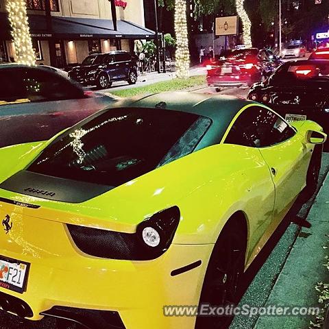 Ferrari 458 Italia spotted in Fort Lauderdale, Florida