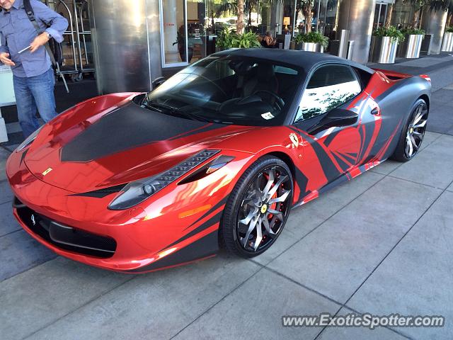 Ferrari 458 Italia spotted in Las Angeles, California