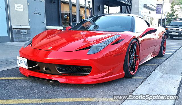 Ferrari 458 Italia spotted in Toronto, Canada