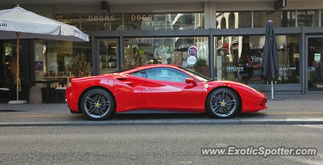 Ferrari 488 GTB spotted in Zurich, Switzerland