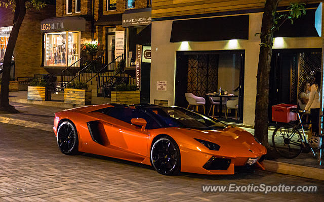 Lamborghini Aventador spotted in Toronto, On, Canada