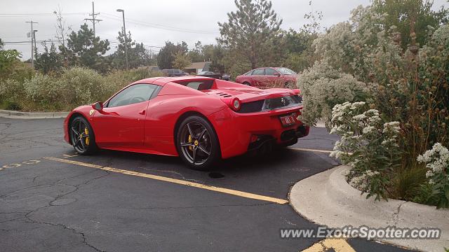 Ferrari 458 Italia spotted in Barrington, Illinois