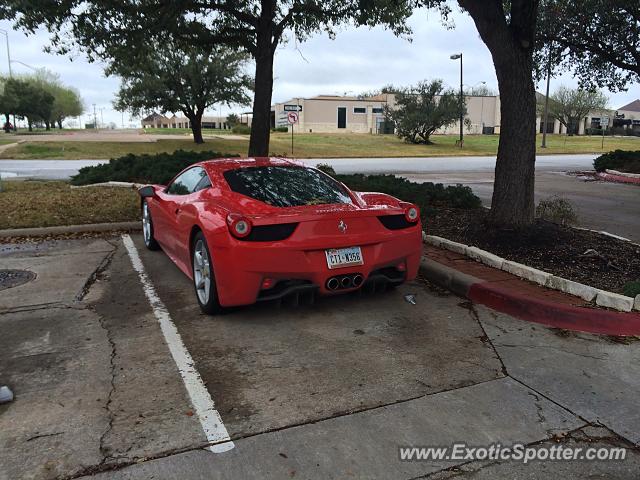 Ferrari 458 Italia spotted in College station, Texas