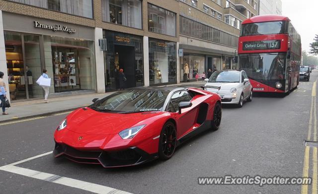 Lamborghini Aventador spotted in London, United Kingdom