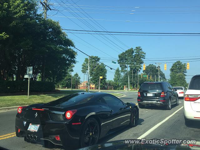 Ferrari 458 Italia spotted in Charlotte, North Carolina