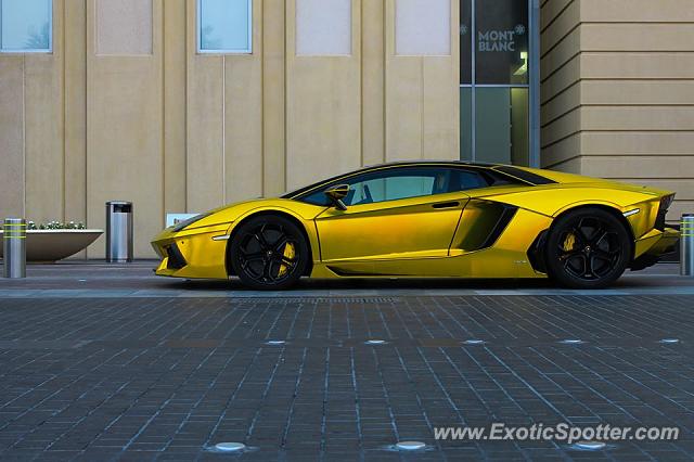 Lamborghini Aventador spotted in Dubai, United Arab Emirates