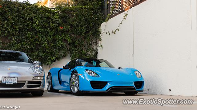 Porsche 918 Spyder spotted in Carmel, California
