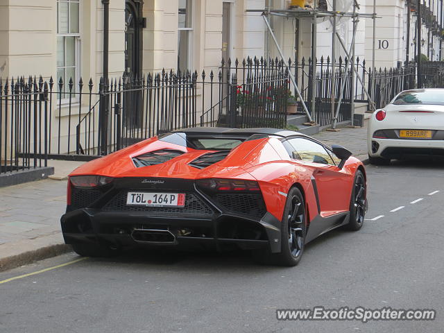Lamborghini Aventador spotted in London, United Kingdom