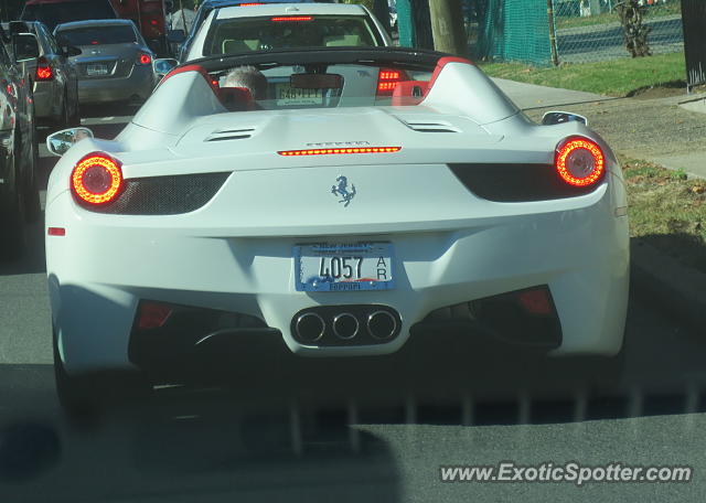 Ferrari 458 Italia spotted in Vauxhall, New Jersey