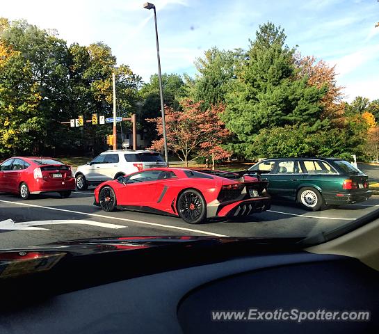 Lamborghini Aventador spotted in Reston, Virginia