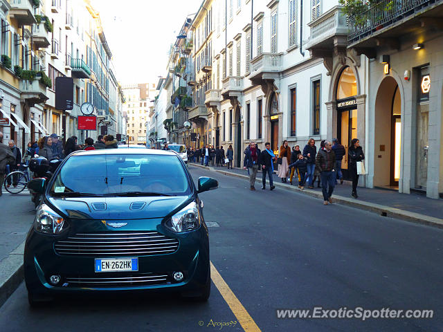 Aston Martin Cygnet spotted in Milano, Italy