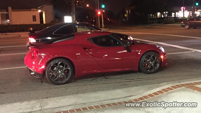 Alfa Romeo 4C spotted in Orange, California