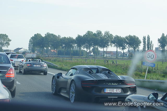 Porsche 918 Spyder spotted in Westkapelle, Belgium