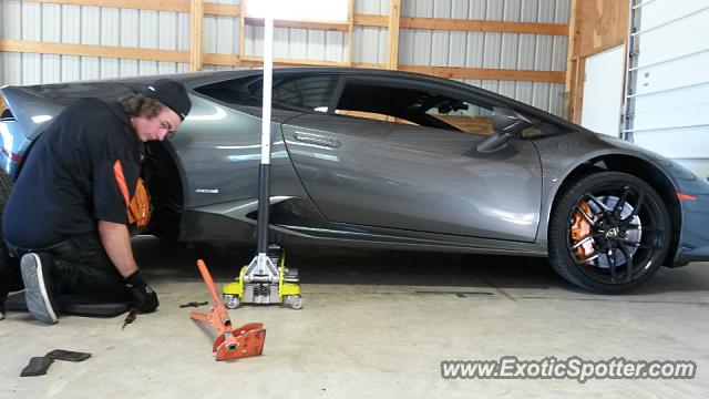 Lamborghini Huracan spotted in South Beloit, Illinois