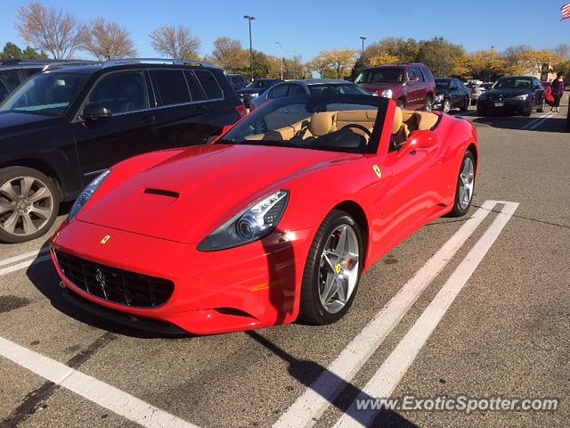Ferrari California spotted in Bloomington, Minnesota