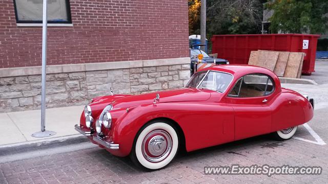 Jaguar E-Type spotted in Downers Grove, Illinois