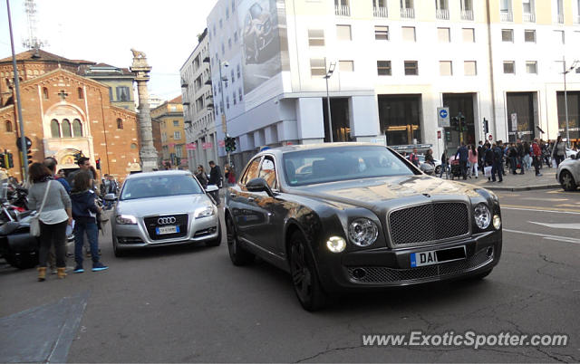 Bentley Mulsanne spotted in Milan, Italy