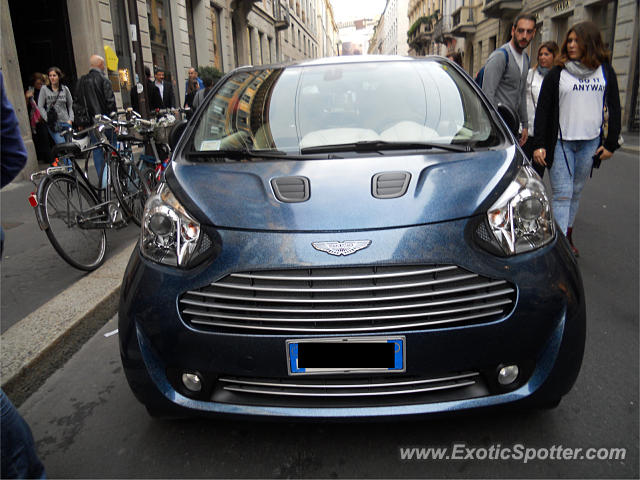 Aston Martin Cygnet spotted in Milan, Italy