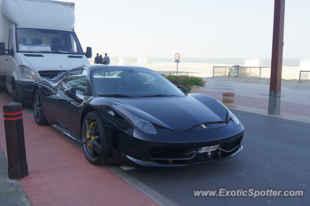 Ferrari 458 Italia spotted in Knokke-Heist, Belgium