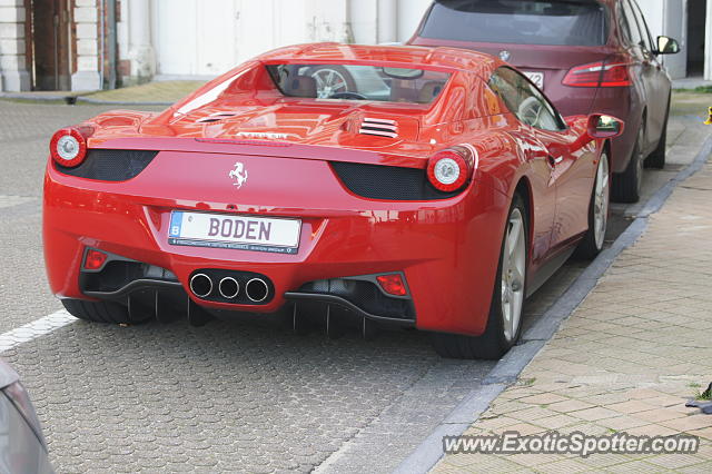 Ferrari 458 Italia spotted in Knokke, Belgium