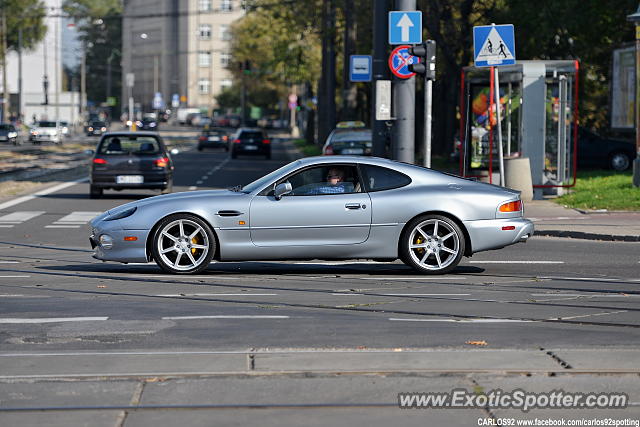 Aston Martin DB7 spotted in Warsaw, Poland