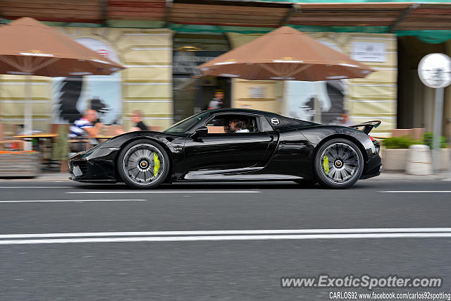 Porsche 918 Spyder spotted in Warsaw, Poland