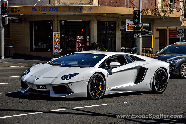 Lamborghini Aventador spotted in Sydney, Australia