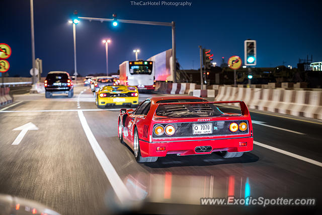 Ferrari F40 spotted in Dubai, United Arab Emirates