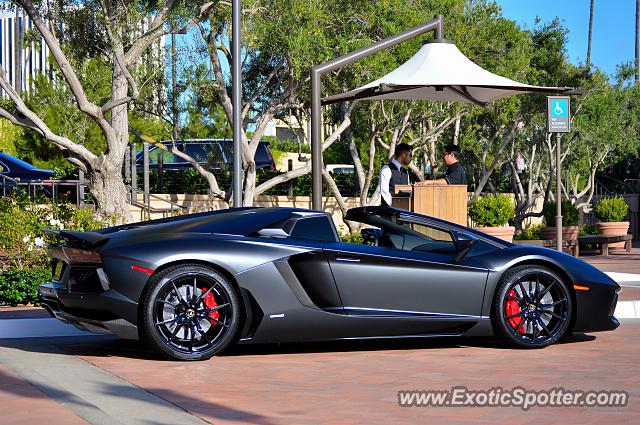Lamborghini Aventador spotted in Newport Beach, California