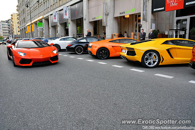Lamborghini Aventador spotted in Warsaw, Poland