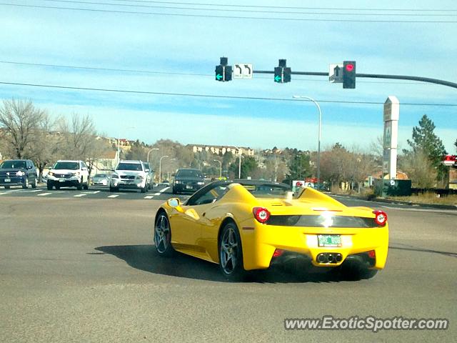 Ferrari 458 Italia spotted in Colorado Springs, Colorado