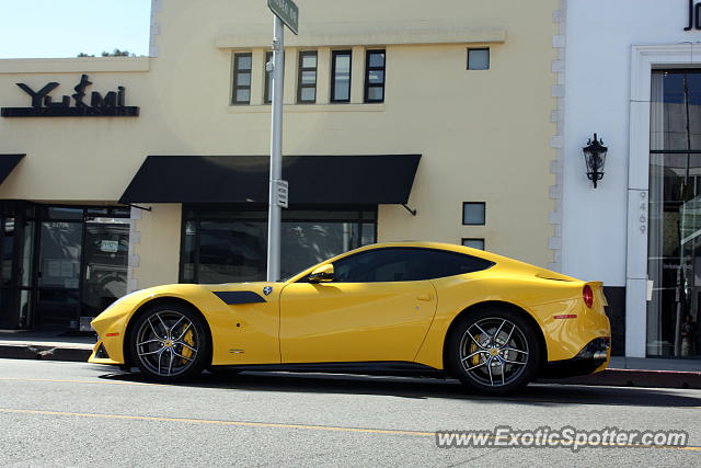 Ferrari F12 spotted in Beverly hills, California