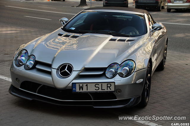 Mercedes SLR spotted in Warsaw, Poland