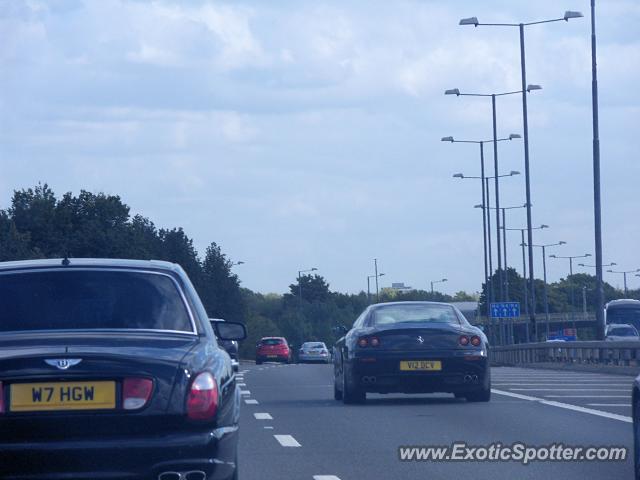 Ferrari 612 spotted in M4, United Kingdom
