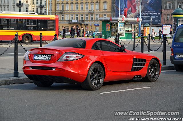 Mercedes SLR spotted in Warsaw, Poland