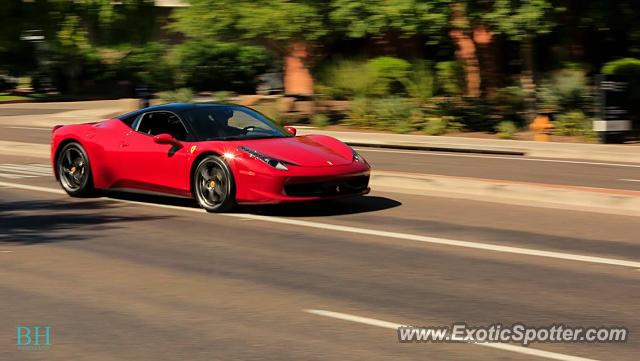 Ferrari 458 Italia spotted in Phoenix, Arizona